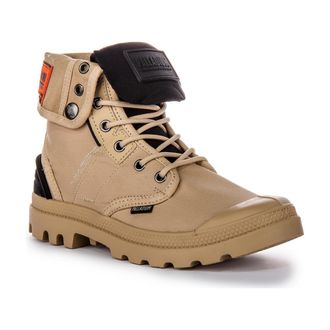 Palladium Baggy City Shel Canvas Ankle Boots in Khaki | Size: 10