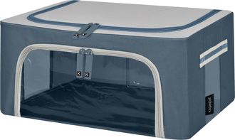 KASANOVA Scatola armadio 40x20x30 cm doppia cerniera blu