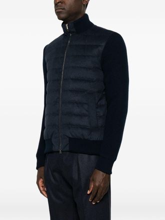 Herno Quilted Hybrid Jacket - Navy