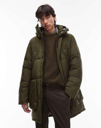Paul Smith Paul Smith - Parka imbottito verde con cappuccio