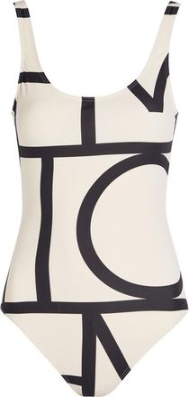 Toteme Logo-monogrammed Swimsuit - Pattern - S (UK8-10 / S)
