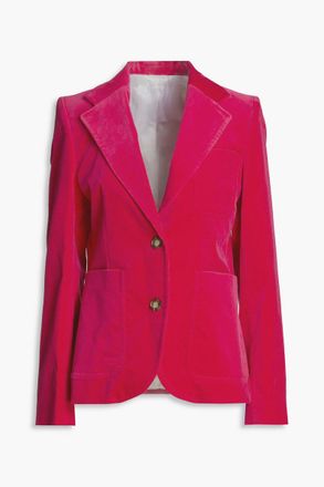 Victoria Beckham Cotton-blend velvet blazer - Pink - UK 6