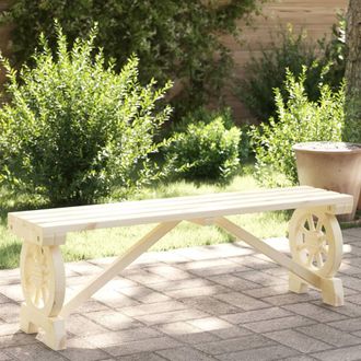 vidaXL Vidaxl - Banco De Jard&iacute;n Madera Maciza Abeto 115 Cm