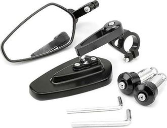 OEM Espejo Retrovisor, Espejo Para Bicicleta, Ciclomotor, Patinete Y Patinete El&eacute;ctrico, Plegable, Ajustable, Espejo Lateral, Negro
