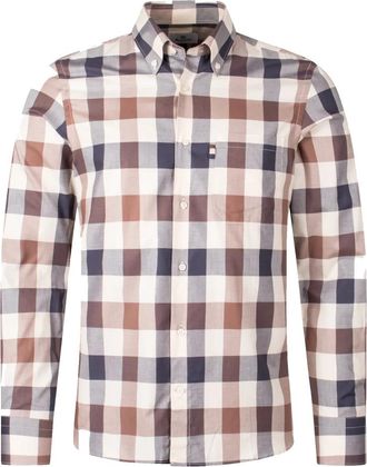 Aquascutum Iconische Macro Club Check Shirt - Heren - Casual Overhemden - Veelkleurig - 3XL - Katoen - Overhemden