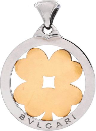 Bulgari Tondo Clover Pendant Pendant & Charms Stainless Steel with 18K Yellow Gold