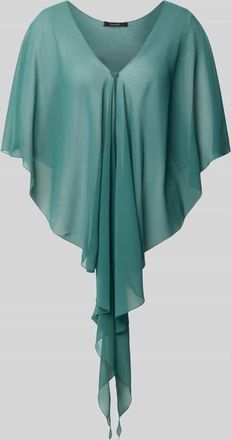 Vera Mont Stola aus Chiffon mit Knopfverschluss in Smaragd, Gr&ouml;&szlig;e L