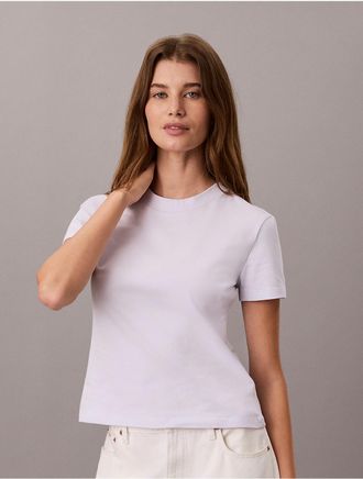 Calvin Klein Jeans Calvin Klein Womens Allover Monogram Slim T-Shirt - Purple - XL