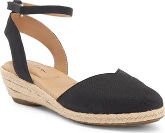 Me Too Niya Espadrille Wedge Sandal in Black at Nordstrom Rack, Size 6.5