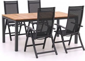Bellagio la vita attrattiva Bellagio Trappeto/Linosa 180cm dining tuinset 5-delig verstelbaar