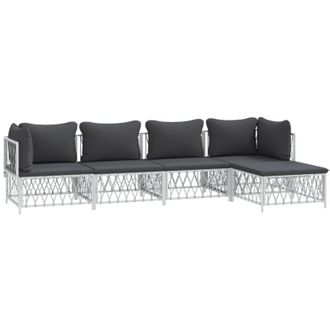 vidaXL Furniture Limited - Juego De Muebles De Jard&iacute;n 5 Piezas Y Cojines