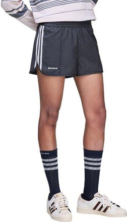 adidas x Wales Bonner Wool Blend Twill Shorts in Dark Grey Heather at Nordstrom, Size X-Large