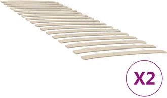 vidaXL Reti a Doghe con 34 Doghe 2 pz 80x200 cm - Vidaxl