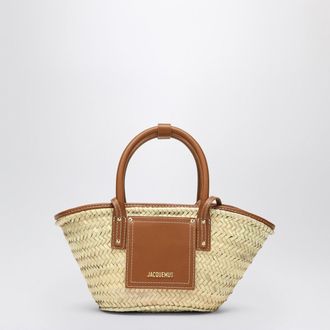 Jacquemus Le Petit Panier Soli Braune Basttasche