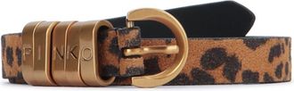 Pinko Brown Animal Print Belt