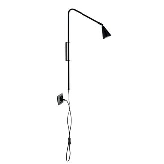 Luce-Ambiente-Design Aplique ajustable de metal negro