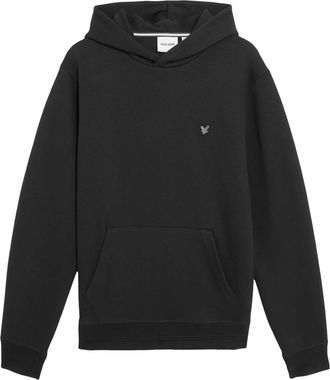 Lyle & Scott Hoodies & sweatvesten, Heren, Zwart, XL, Mid Layers Diagonal Weave Hoodie