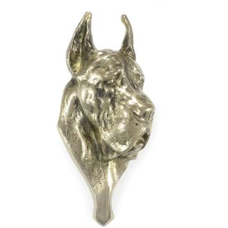 OEM Gran Dan&eacute;s: Aldaba De Puerta Con Forma De Cabeza De Perro, Aldaba De Lat&oacute;n, Decoraci&oacute;n De Puerta Retro De Art-dog