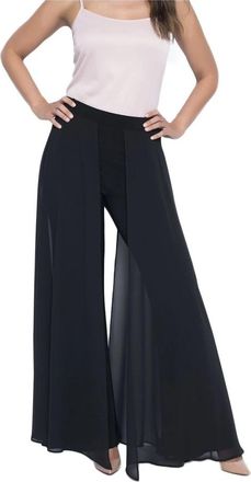 Frank Lyman Design Zwarte Broek Model 198256 - Dames - Wijde Broeken - Zwart - 5XL - Broeken