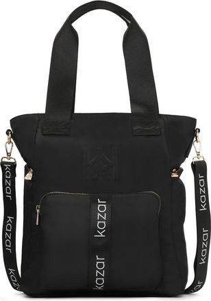 Kazar Praktische zwarte urban tas met handvatten - Dames - Handtassen - Zwart - ONE Size - Tassen