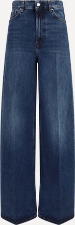Toteme Jeans in denim a gamba ampia Woman 27