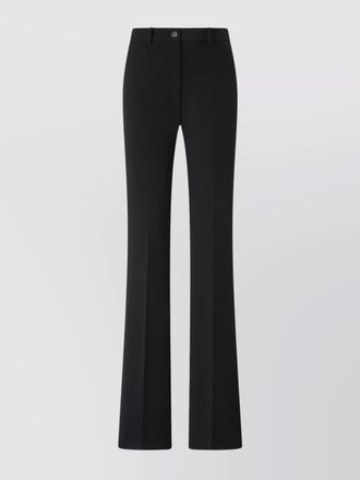 Pinko graphic flare trousers front crease