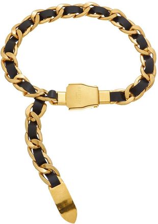 Balmain Leather & Metal Belt
