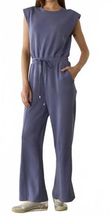 Skies Are Blue Clothing Brushed Modal Jumpsuit In Blue