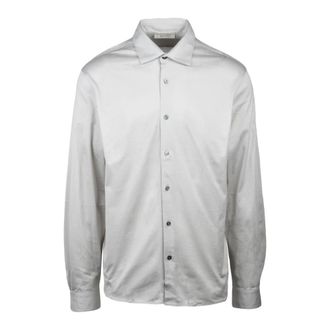 FILIPPO DE LAURENTIIS Camicia Supima Cotton - Heren - Casual Overhemden - Wit - XL - Katoen - Overhemden
