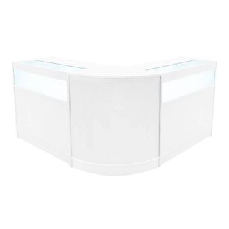 MonsterShop Iris LED Shop Counter Set CM60 & 2 x B900 - White