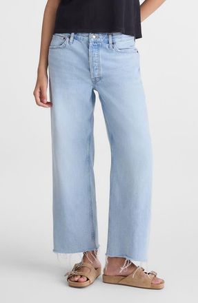 Madewell Low Slung Baggy Crop Jeans in Foster Wash at Nordstrom, Size 31