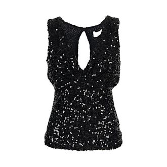 P.A.R.O.S.H. Mujer, Camisetas, Negro, Talla: L