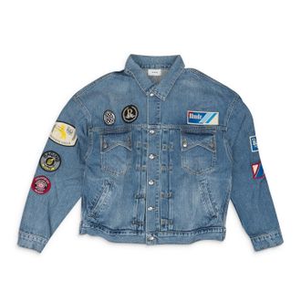 Rhude Indigo Patch Denim Jacket