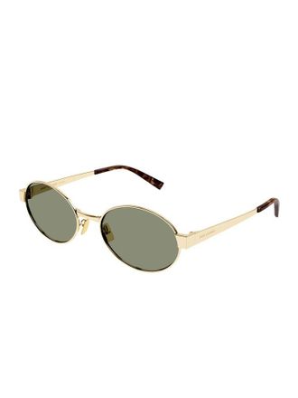 Saint Laurent Zonnebril Goud/Groen