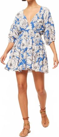 Misa Eight Mini Dress In Gardenia Crinkle