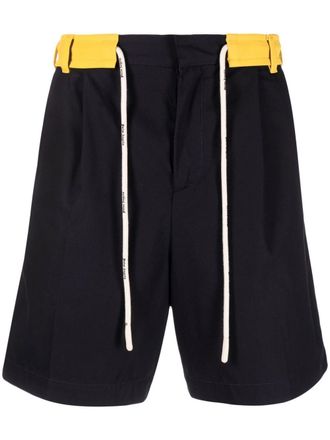 Palm Angels Shorts met trekkoord - Blauw