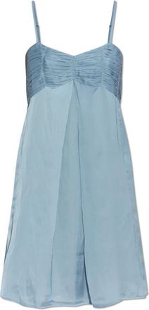 Zadig&Voltaire Rippies Satijnen Jurk - Dames - Korte kleedjes - Blauw - M - Satijn - Kleedjes