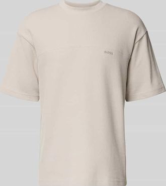 Boss Orange by Hugo Boss BOSS Orange Regular Fit T-Shirt aus Baumwoll-Mix Modell TE_HIVE in Sand, Größe XXL