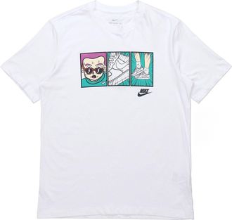 Nike Sportswear NSW AF1 Anime Printing Sports Short Sleeve White DH0012-100