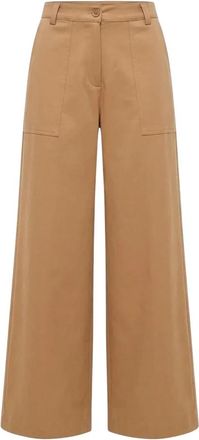Marc Ellis Slim Fit Broeken - Dames - Wijde Broeken - Bruin - 3XL - Leer - Broeken
