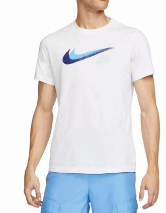 Nike Mens Nike Signature T-Shirt Mens White/Blue - Size: 38