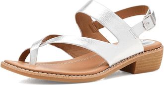 S&ouml;fft Nessie Womens Sandals Silver : 8.5 B - Medium, Faux Leather