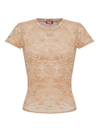 Diesel Kasia-Utlt logo top - women - Nylon/Polyurethane - S - Neutrals