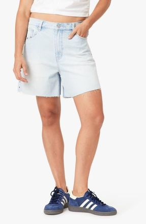 Habitual Kenni Studded Baggy Denim Shorts in Glacier at Nordstrom, Size 25