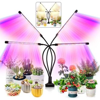 OEM L&aacute;mpara Led De Cultivo Para Interiores: 80 Diodos, Espectro Completo + Rojo/azul, Altura Ajustable, Ideal Para Plantas De Interior