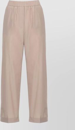 PESERICO straight leg cotton blend tailored trousers