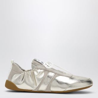 Chlo&eacute; Kick Sneakers in Palladium Metallic Finish