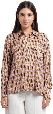 iBlues Ibliconico Omkeerbaar Shirt - Dames - Overhemden - Roze - S - Overhemden