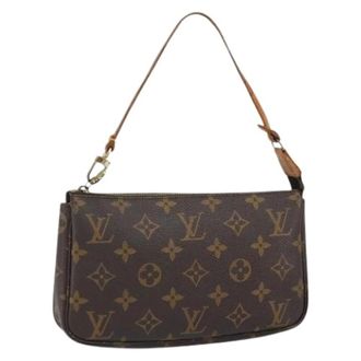 Louis Vuitton Pre-owned Shoulder Bags, female, Brown, Size: ONE SIZE Pre-owned Monogram Pouch