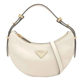 Prada Pre-owned Leather prada-bags - Dames - Pre-owned - Wit - Maat: ONE Size Leer